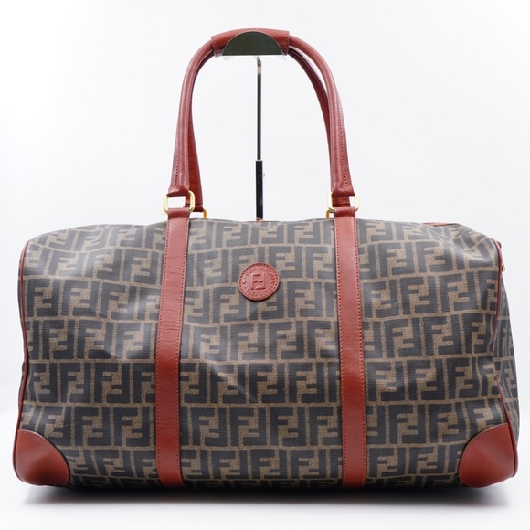 AG39❤️ Fendi Vintage Zucca Weekender - Picture 1 of 16